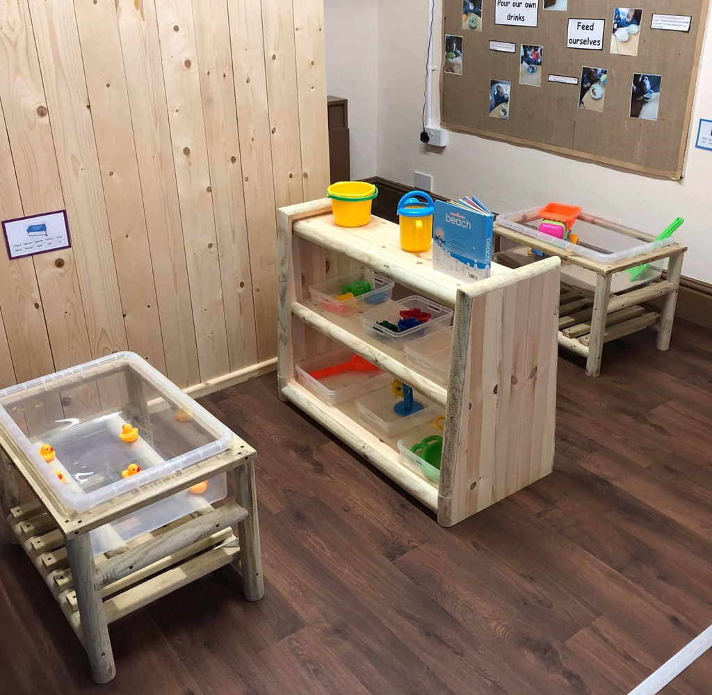 Sand and Water Tray Plus Shelf