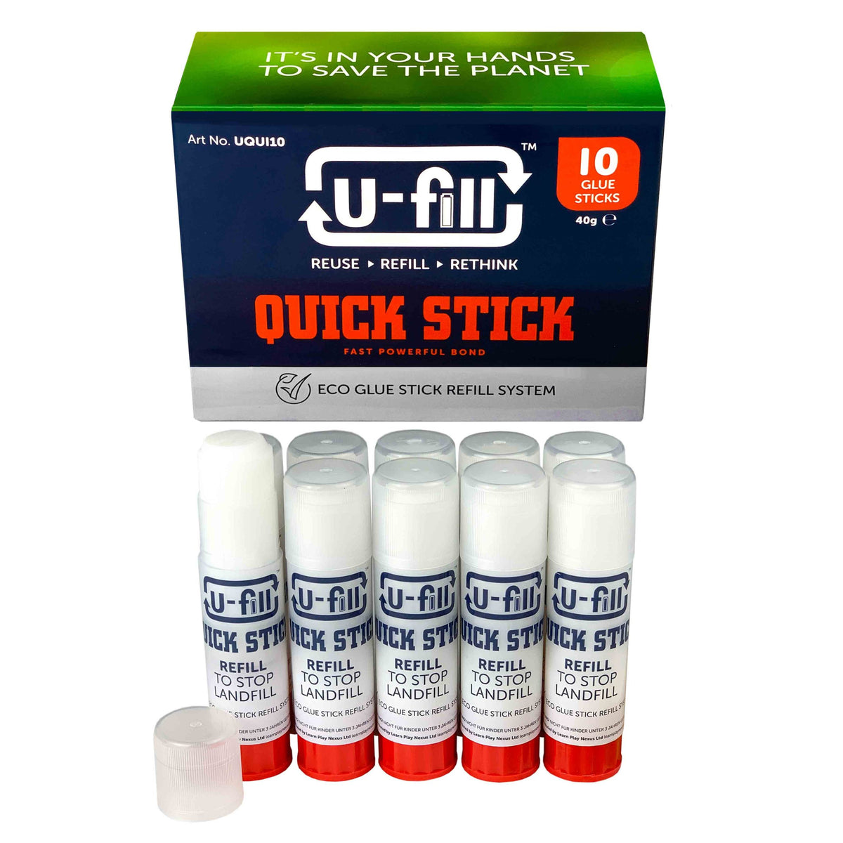 Must Fill Box U-Fill Quick Stick - Box of 10 pcs - The Ministry of Outdoor Education
