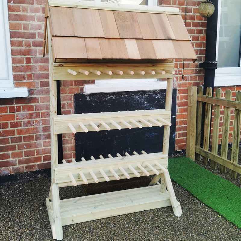 Welly Rack (with Roof, 30 Pairs)
