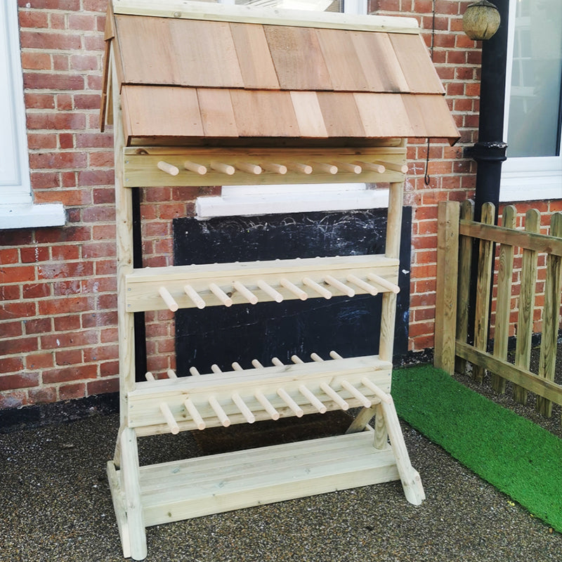 Welly Rack (with Roof, 30 Pairs)