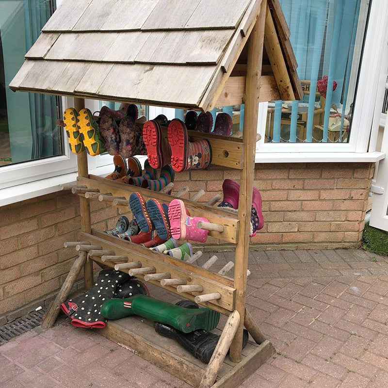 Welly Rack (with Roof, 30 Pairs)