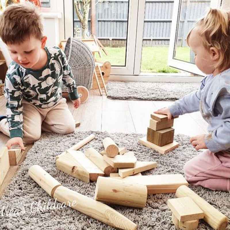 Wooden Loose Parts Set (Construction & Building Blocks)