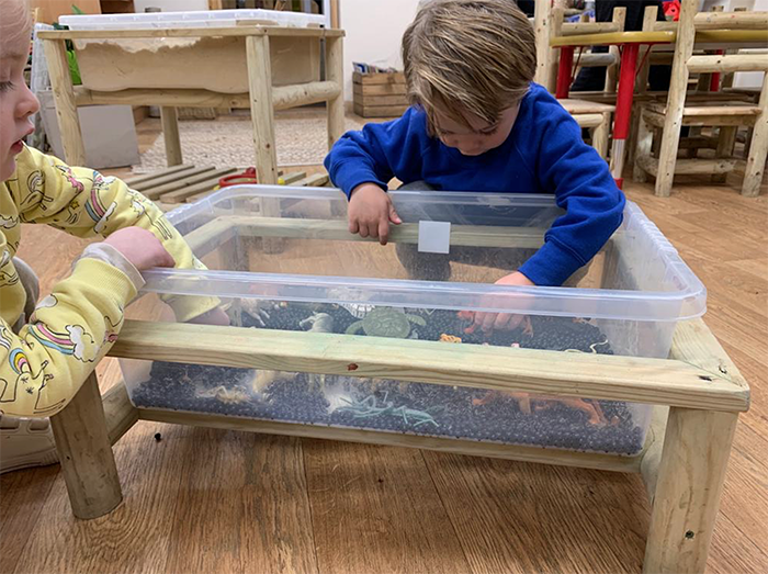 Sand and Water Tray (Low Height, Set of 2)