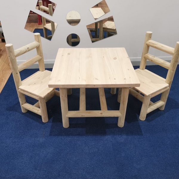 2 armless chairs and one table 800×800 square