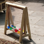 low height wooden easel