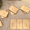 wooden letter set for children