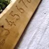 wooden number plank for early years