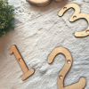 wooden numbers maths resource