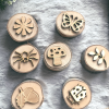 wooden garden stamps