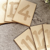 wooden number cards