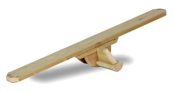 wooden see-saw