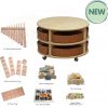 Double Tier Mobile Circular Storage Unit plus Baskets and PT1032 Indoor Maths Kit