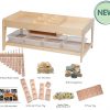 Investigative Play Table and 4 Clear Tubs plus PT1032 Indoor Maths Kit