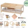 Investigative Play Table and 4 Clear Tubs plus PT1033 Loose Parts Kit