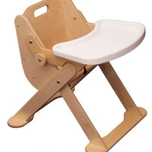 low wooden high chair
