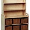 wooden welsh dresser display storage on castors