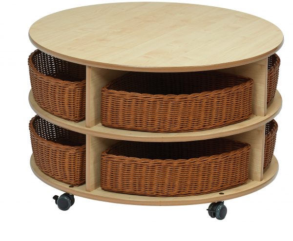 PT691-Millhouse-Early-Years-Furniture-Double-Tier-Mobile-Circular-Storage-Unit-With-Baskets_Main_RGB