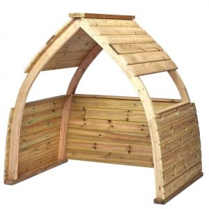 wooden play shelter
