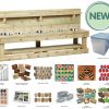 childrens wooden potion bench 7 station with outdoor maths kit