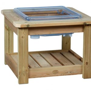 pre-school wooden sand and water station