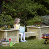 millhouse outdoor planter and bench combo for children