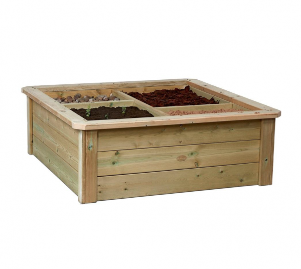millhouse wooden outdoor small texture trough for children