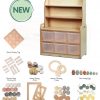 Welsh Dresser Display Storage with 6 clear tubs and PT1033 Loose Parts Kit