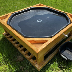 outdoor wooden tuff tray