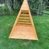 outdoor wooden teepee playhouse